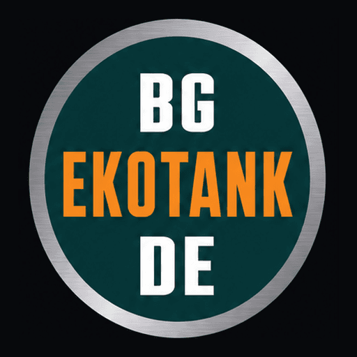 Кръгла емблема EKOTANK с BG и DE